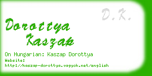 dorottya kaszap business card